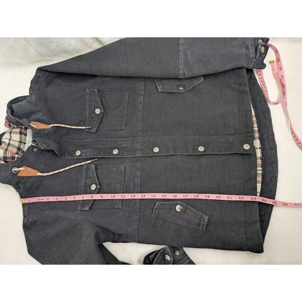 Poler Stuff women's medium wool blend and canvas two tone jacket outdoors winter - Picture 14 of 14